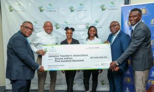 handing over of the sponsors cheque